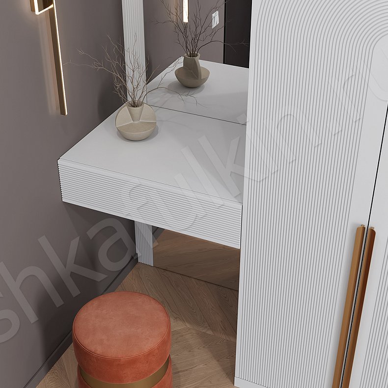 Прихожая Олимп Белый Светлые Современный 4х створчатые Прихожая Для вещей 2