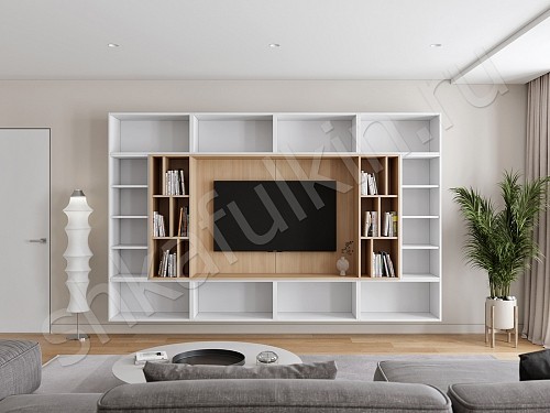 Изображение цвета Стенка Нельсон  Минимализм  Гостиная 