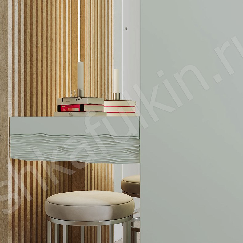 Изображение Прихожая Энгельс Белый Светлые Современный 2х створчатые Прихожая Для вещей 4