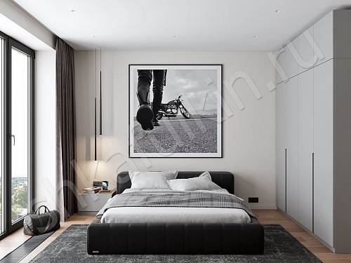 Тумба прикроватная Миллер Синий Белый Черный Коричневый Серый Светлые Темные Минимализм  Спальня Для декора Для вещей