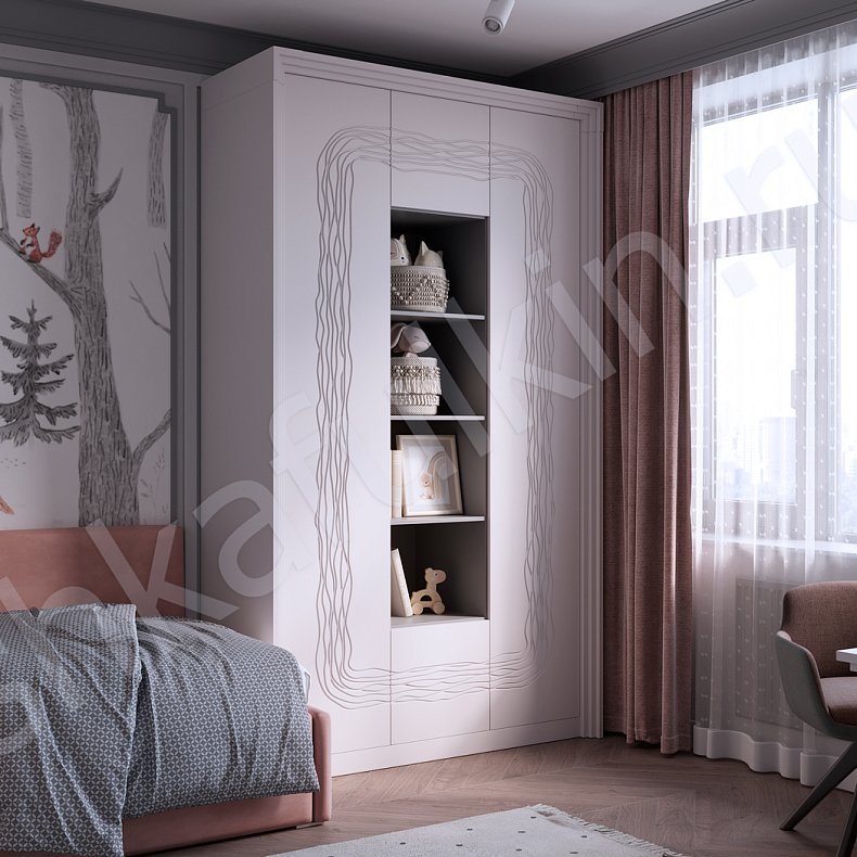 Детская Сезанн Светлые Современный 2х створчатые Детская Для декора Для вещей