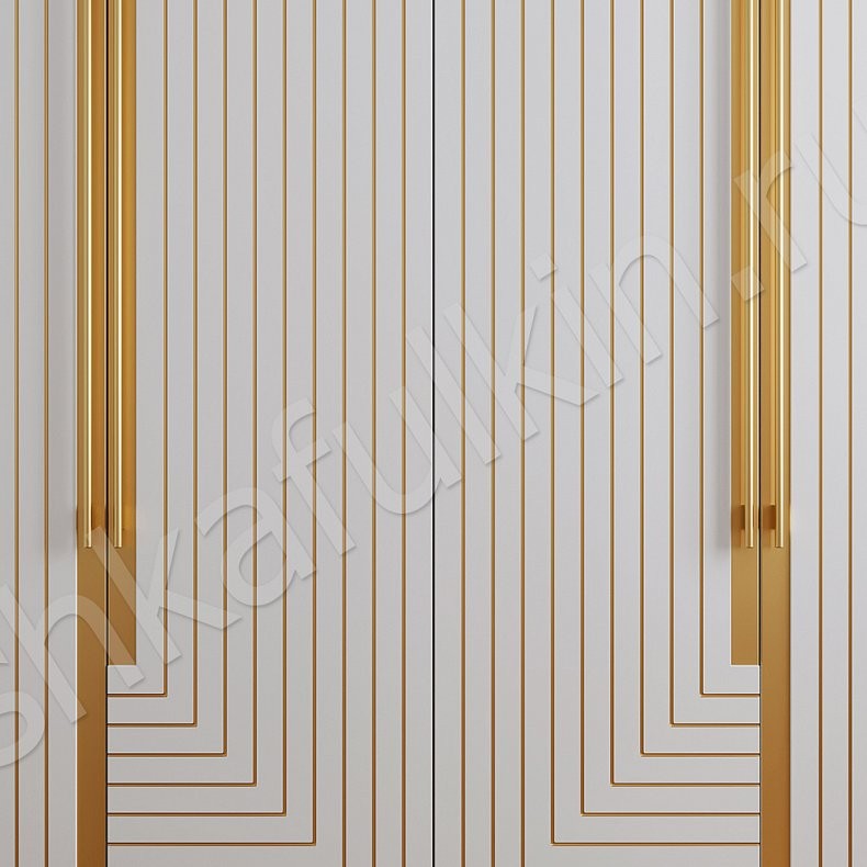 Шкаф Болеро Белый Черный Золото Модерн 4х створчатые Гостиная Для вещей 13