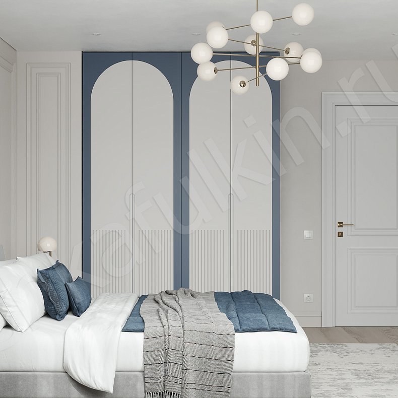 Изображение Шкаф Сомбреро Цветной Современный 4х створчатые Спальня Для вещей 1