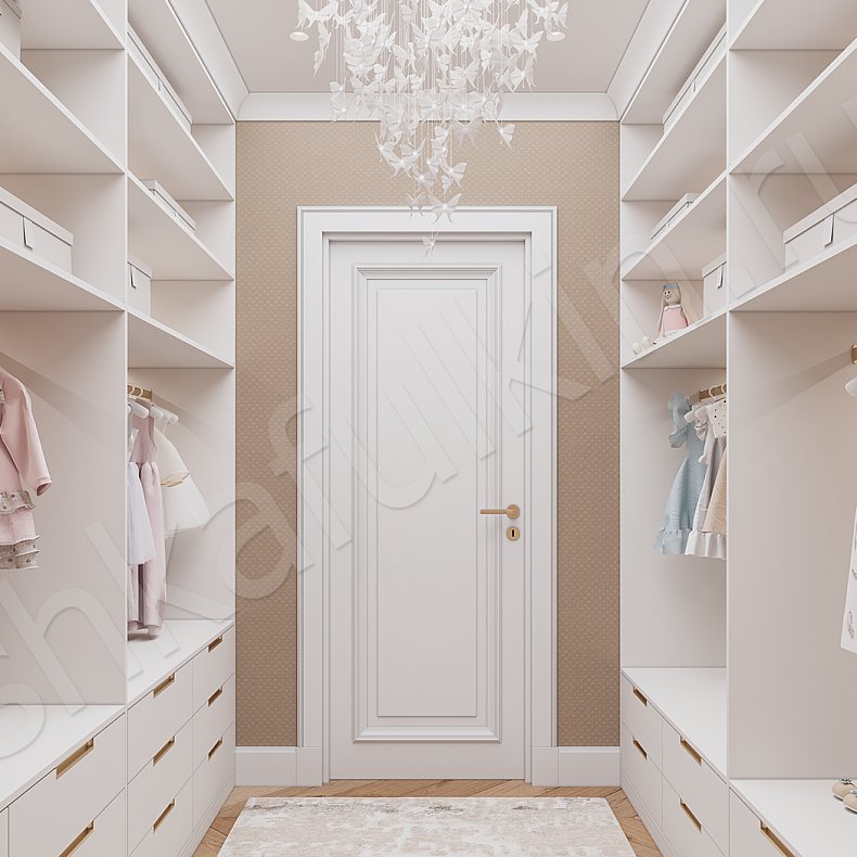 Изображение Гардеробная Мирабель Белый Современный Гардеробная 3