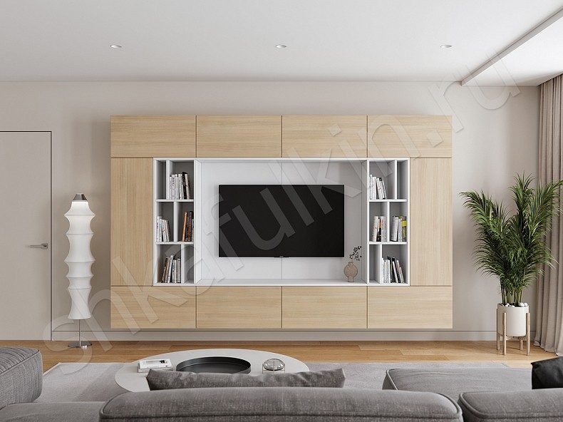 Изображение цвета Стенка Нельсон  Минимализм  Гостиная 