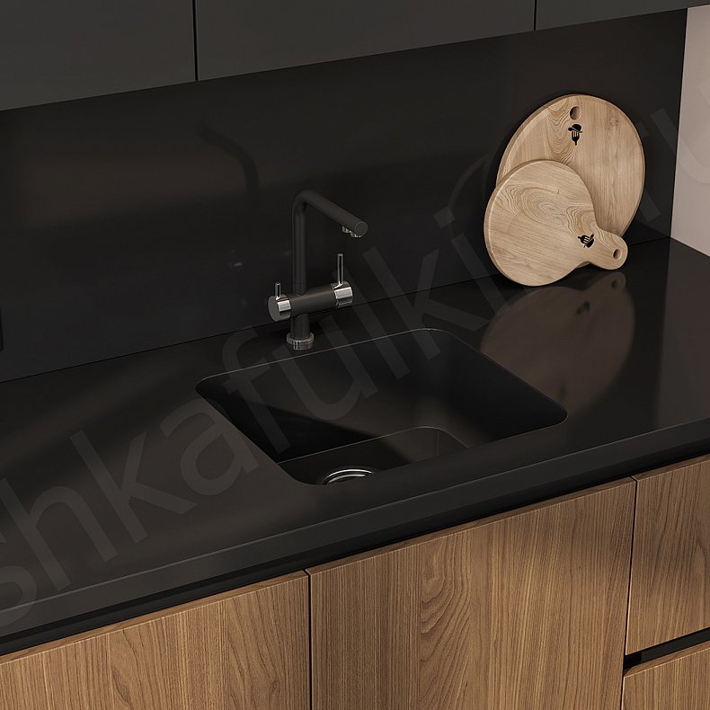 Кухня Лальберо Светлые Древесный Коричневый Современный   Для декора Для посуды 10