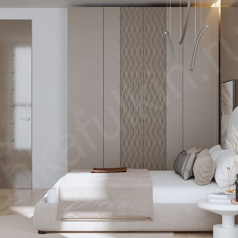 Гарнитур Энгельс Светлые Коричневый Модерн 4х створчатые Спальня Для вещей 1