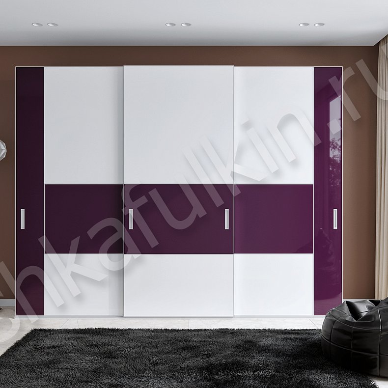 Трехстворчатый шкаф-купе Гретта Цветной Современный 3х створчатые Гостиная Для вещей 1