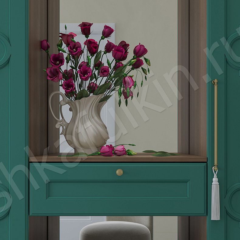 Прихожая Айлин Светлые Коричневый Неоклассика 2х створчатые  Для вещей 7