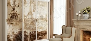 Корпусный шкаф-купе Кракелюр