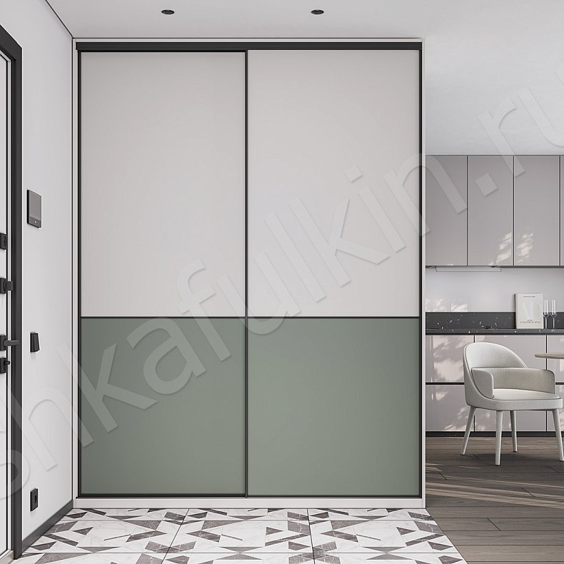 Шкаф-купе Эпика Светлые Современный 2х створчатые Прихожая Для вещей 1