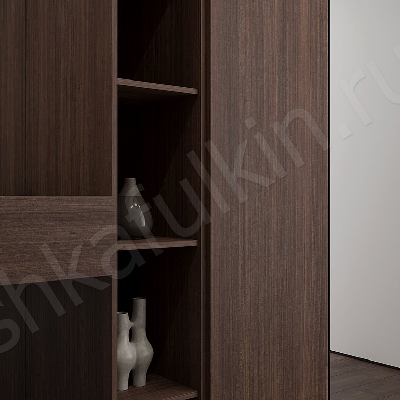 Изображение Прихожая Канди Темные Древесный Современный 4х створчатые Прихожая Для вещей 3