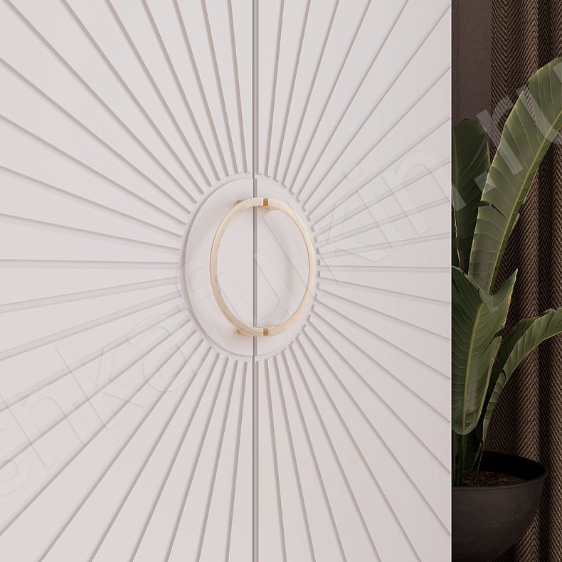 Изображение Шкаф Санима Белый Черный Светлые Темные Минимализм 4х створчатые Гостиная Для вещей 7