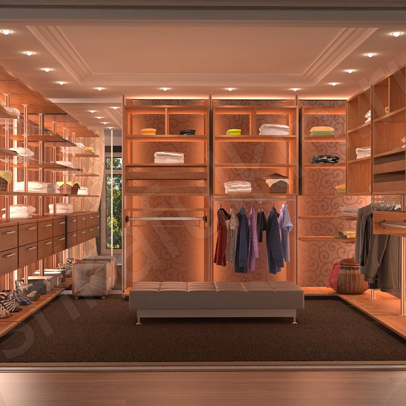 Гардеробная Корнелиус  Современный  Гардеробная 