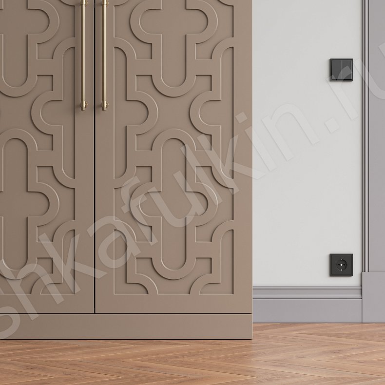 Изображение Прихожая Барби Цветной Коричневый Синий Светлые Современный 4х створчатые Прихожая Для вещей 6