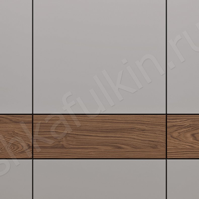 Прихожая Профитто Серый Светлые Минимализм 4х створчатые Прихожая Для вещей 4