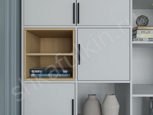 Изображение цвета Шкаф Бесто Белый Минимализм   Для книг