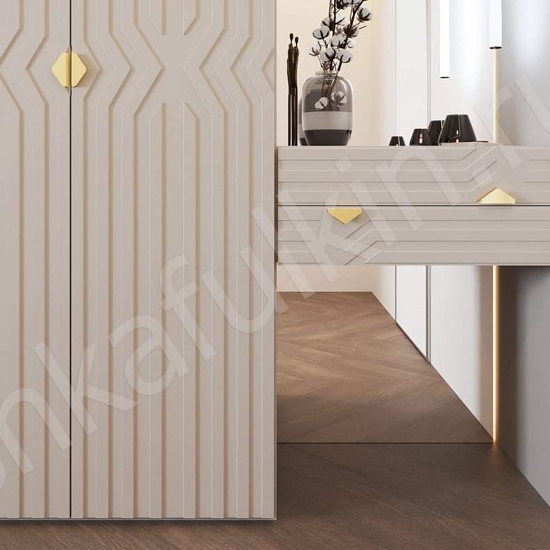 Изображение Прихожая Ренуар Светлые Коричневый Модерн 4х створчатые Прихожая Для вещей 6