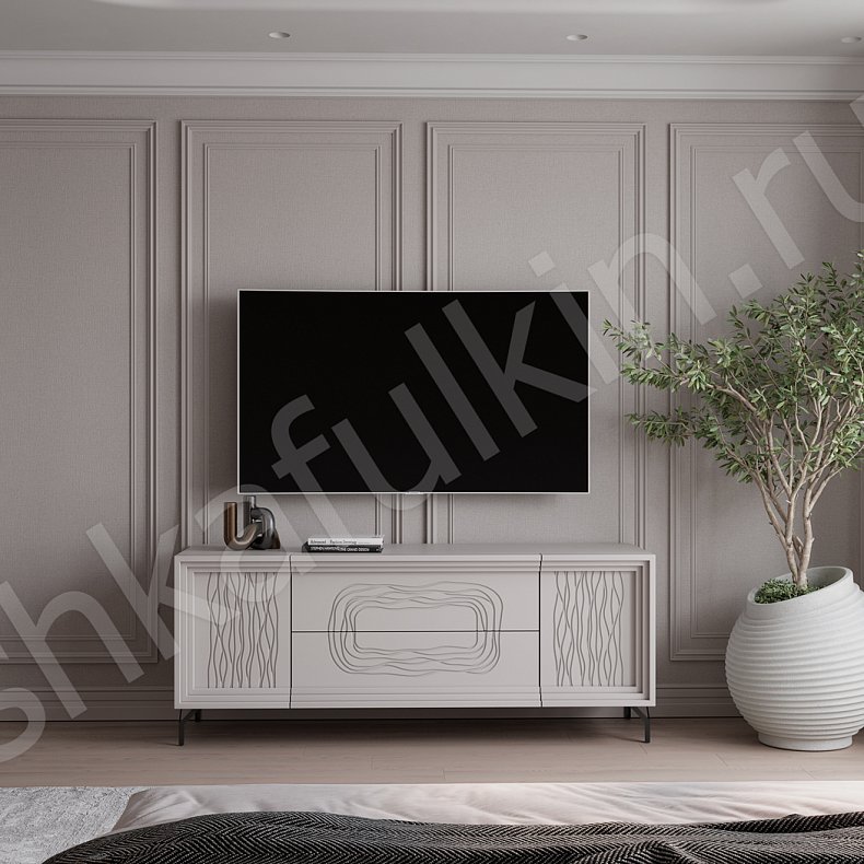 Изображение Гарнитур Сезанн Белый Светлые Современный 6и створчатые Спальня Для вещей 4