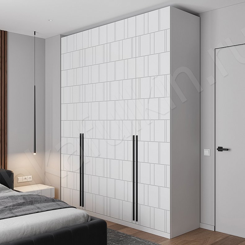 Гарнитур Тиммер Белый Черный Светлые Темные Хай-тек 4х створчатые Спальня Для вещей 4