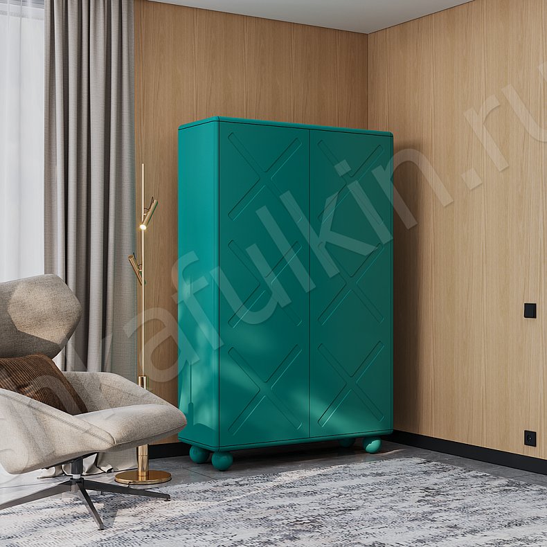 Изображение Кабинет Кевин Зеленый Цветной Модерн 2х створчатые Спальня  5