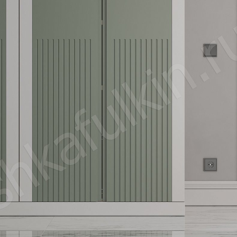 Прихожая Сомбреро Белый Цветной Светлые Зеленый Современный 4х створчатые Прихожая Для вещей 3