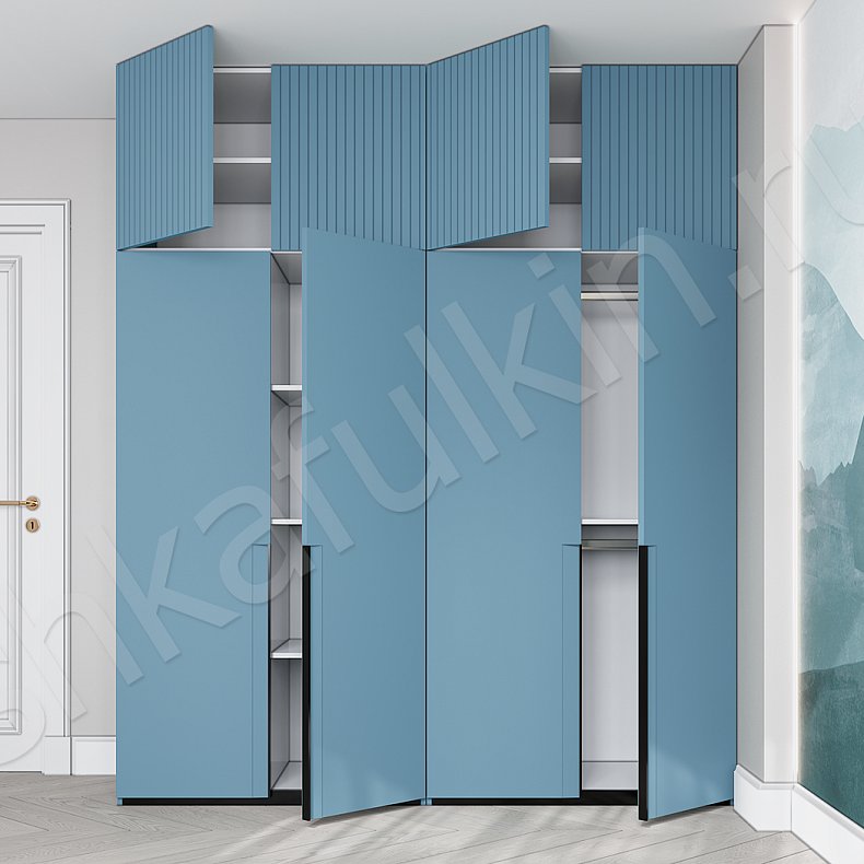 Шкаф Партенио  Минимализм 4х створчатые Спальня Для вещей 9