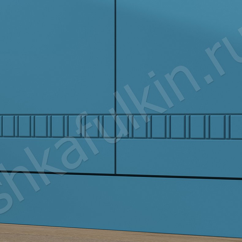 Изображение Шкаф Денница Зеленый Светлые Синий Розовый Красный Цветной Этнический 4х створчатые Гостиная Для вещей Для белья 6