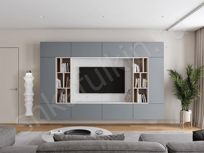 Изображение цвета Стенка Нельсон  Минимализм  Гостиная 