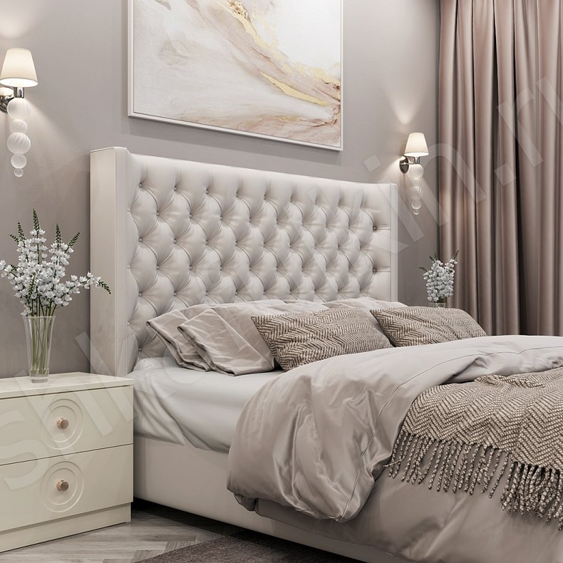 Гарнитур Камелия Белый Светлые Классика 4х створчатые Спальня Для белья Для вещей 3