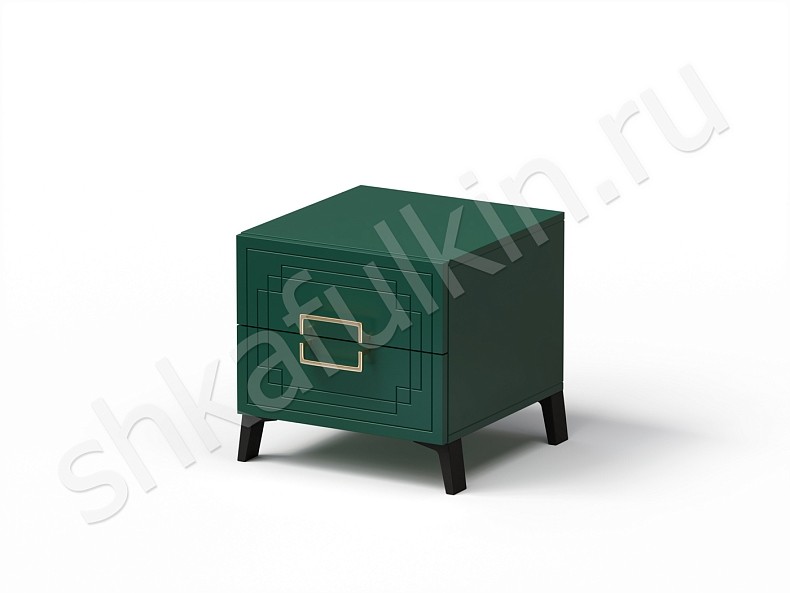 Изображение цвета Тумба Метрополитан Черный Белый Серый Светлые Зеленый Золото Неоклассика 2х створчатые Спальня Для декора