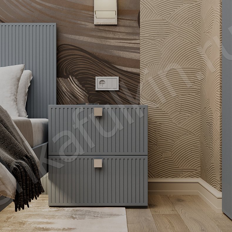 Гарнитур Атланта Светлые Синий Цветной Современный 5и створчатые Спальня Для вещей Для декора Для книг Для белья 4