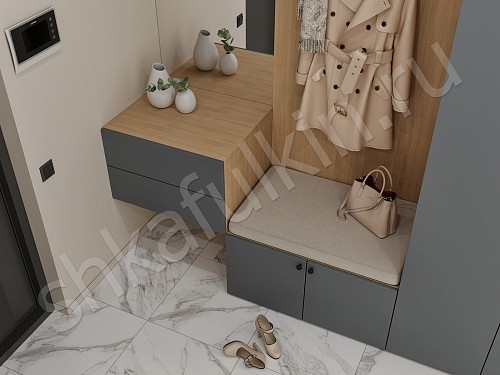 Изображение цвета Прихожая Олли  Минимализм 2х створчатые Прихожая 