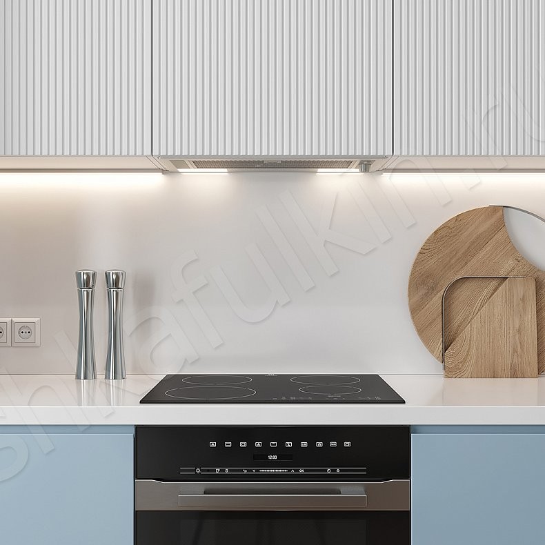 Кухня Шондер Светлые Синий Цветной Белый Современный   Для посуды 4