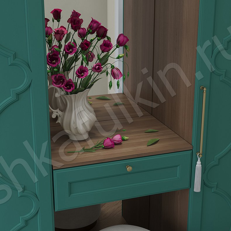 Прихожая Айлин Светлые Коричневый Неоклассика 2х створчатые  Для вещей 5