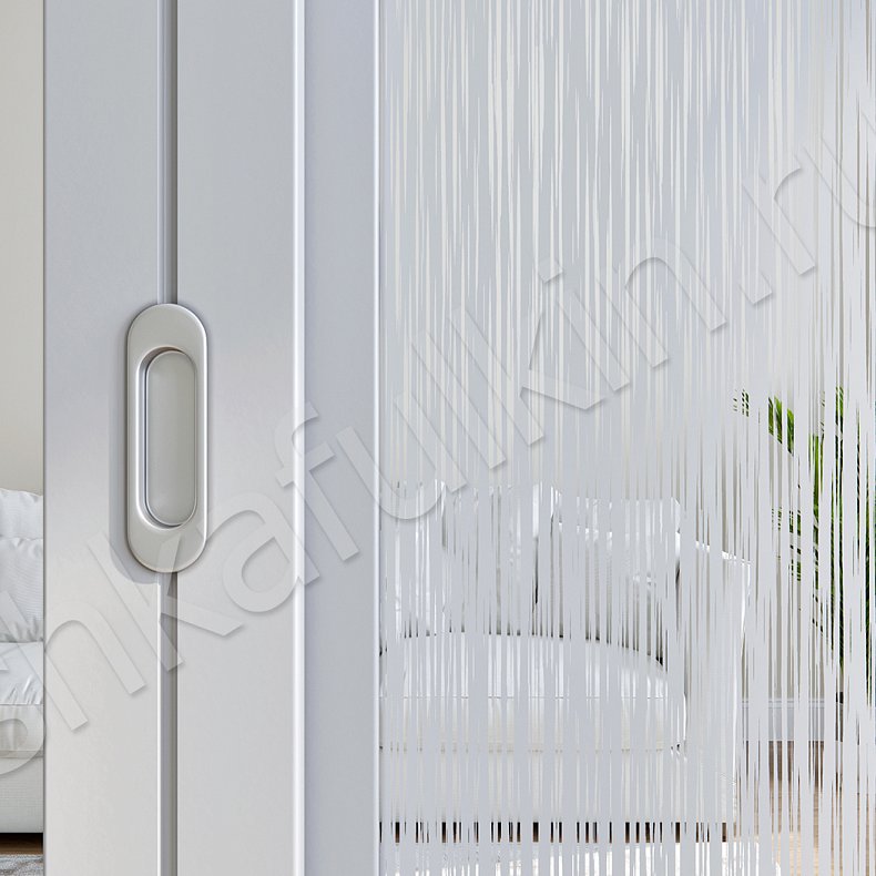 Изображение Корпусный шкаф-купе Сорус Светлые Серый Неоклассика 3х створчатые Гостиная Для вещей 4