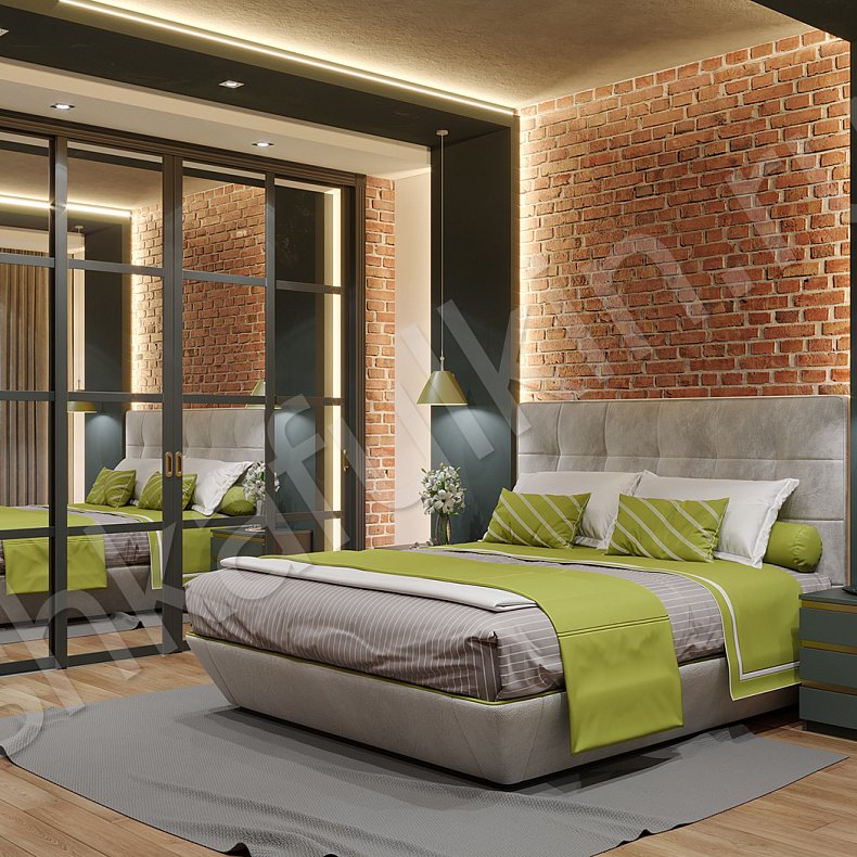 Шкаф-купе Лозанна Темные Черный Лофт 4х створчатые Спальня Для вещей