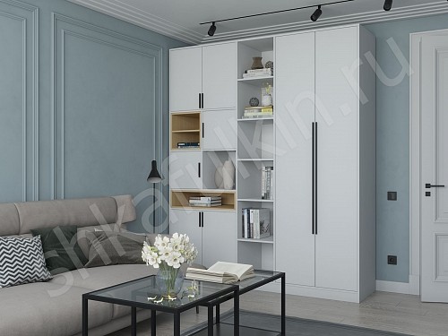 Изображение цвета Шкаф Бесто Белый Минимализм   Для книг