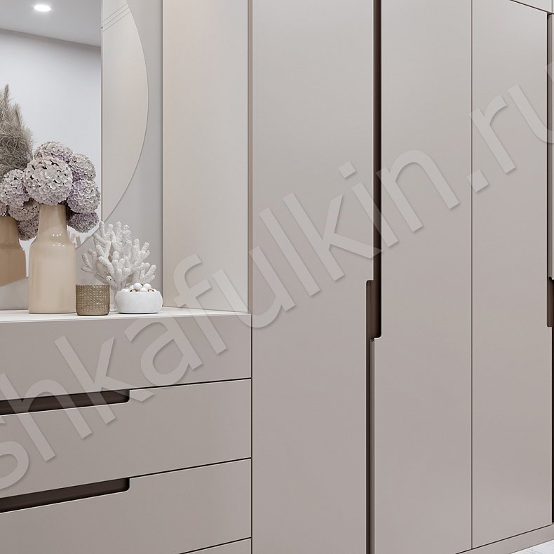 Прихожая Травиата Белый Цветной Минимализм 4х створчатые Прихожая Для вещей 12