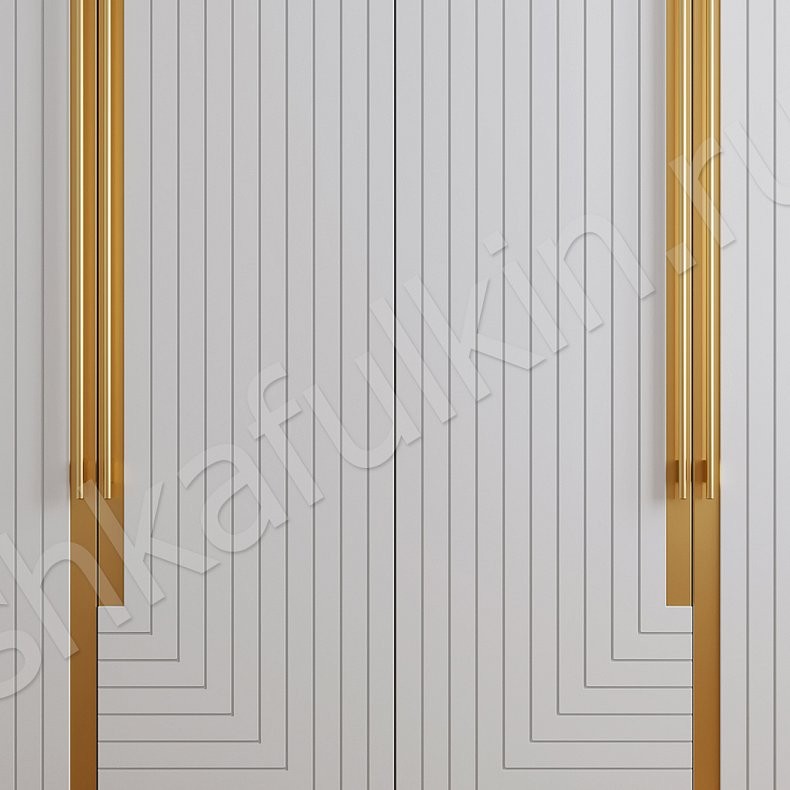 Шкаф Болеро Белый Черный Золото Модерн 4х створчатые Гостиная Для вещей 14