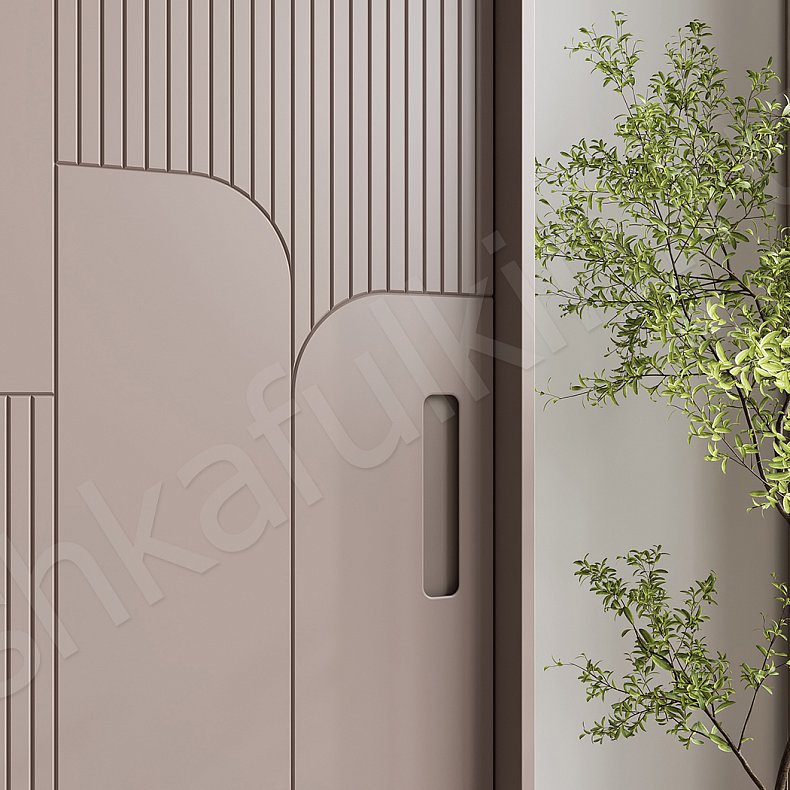 Шкаф-купе Амадео Светлые Современный 3х створчатые Гостиная Для вещей 8