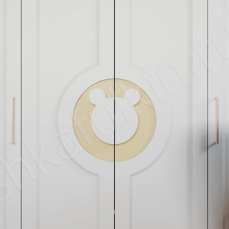 Изображение Детская Винни Светлые Этнический 4х створчатые Детская Для книг Для вещей 2