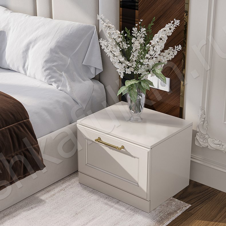 Изображение Гарнитур Айлин Белый Коричневый Светлые Темные Неоклассика 4х створчатые Спальня Для белья Для вещей 15