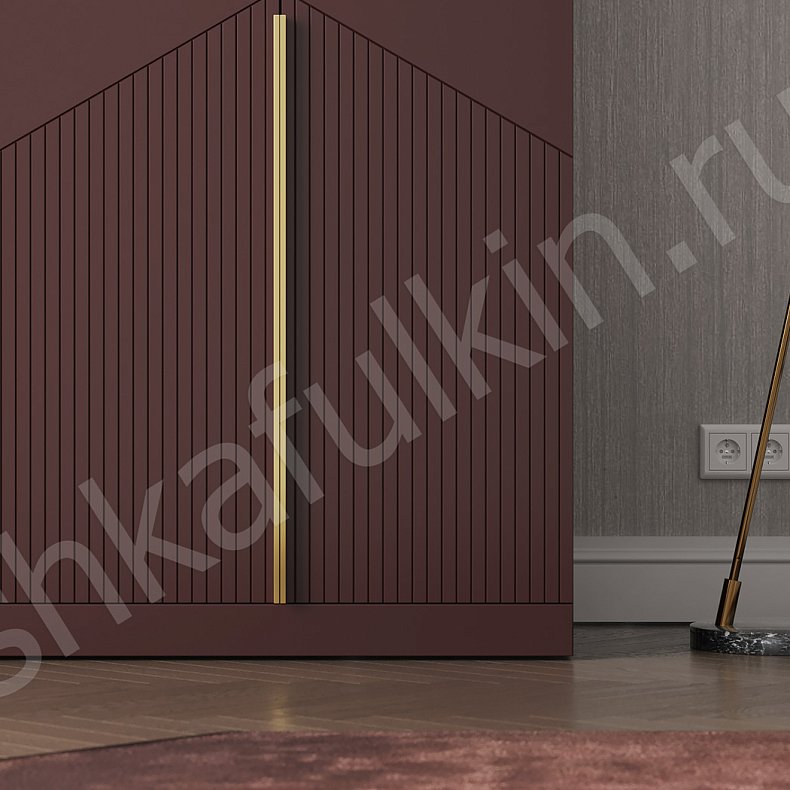 Изображение Шкаф 4 двери Ланвин Цветной Красный Темные Неоклассика Гостиная Для вещей 2