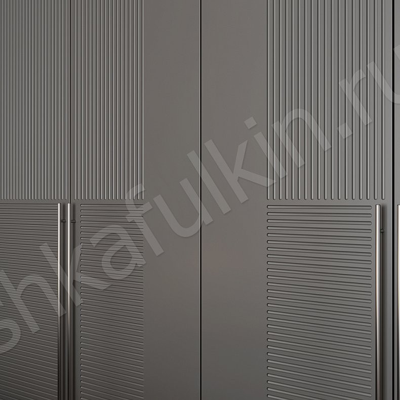 Изображение Гарнитур Шондер Серый Современный 4х створчатые Спальня Для вещей 8