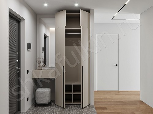 Прихожая 2 двери + консоль Симпле Светлые Минимализм 2х створчатые Прихожая 