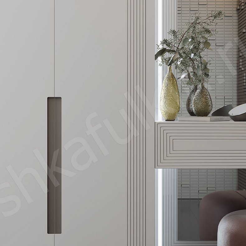 Прихожая Сильвер Белый Светлые Современный 2х створчатые Прихожая Для вещей 2