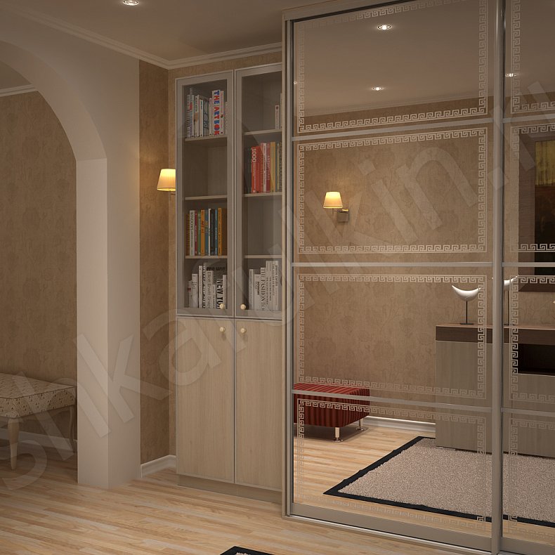 Изображение Прихожая Лоренго Древесный Светлые Современный 2х створчатые Коридор Для вещей 2