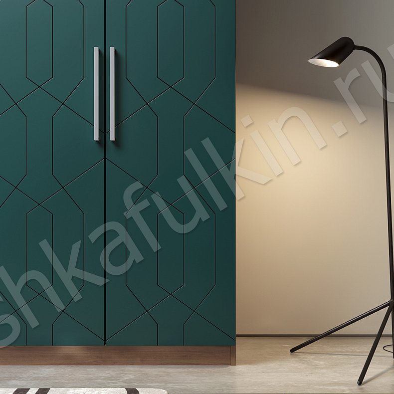 Шкаф Лайн Коричневый Светлые Модерн 6и створчатые Гостиная Для вещей 3