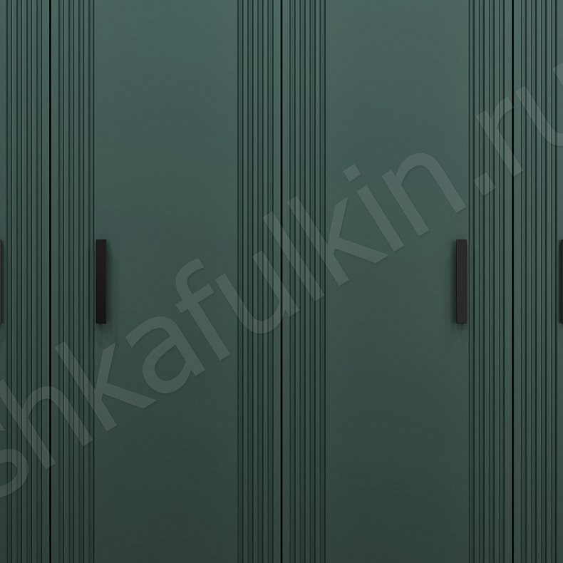 Прихожая Фортадо Зеленый Темные Современный 4х створчатые Прихожая Для вещей 4